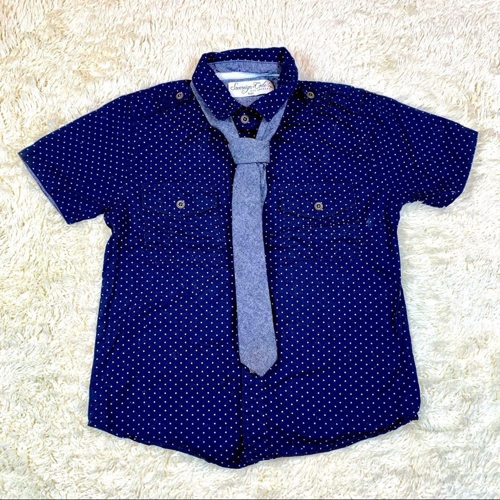 Sovereign Code Navy Blue Kids Shirt